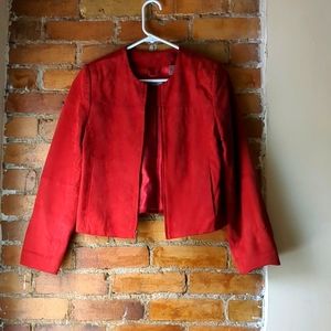 Red Vintage Leather Jacket